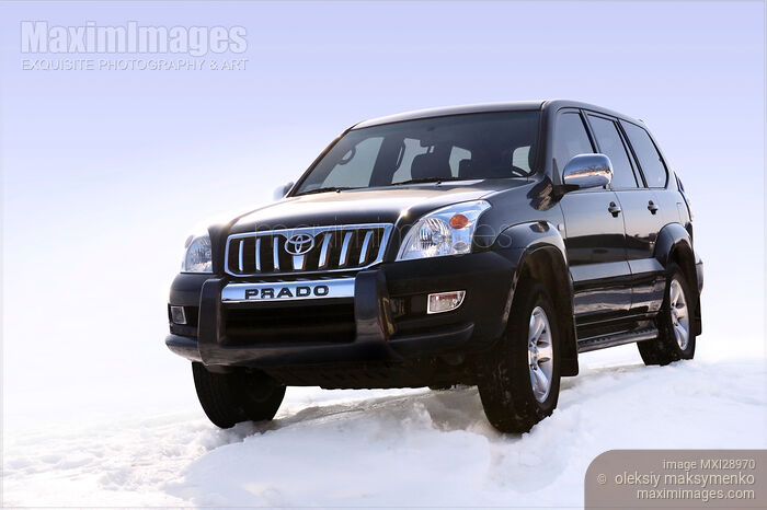 Toyota Land Cruiser Prado on Snow Stock photo of Toyota Land Cruiser Prado on Snow Buy commercial use license at MaximImages