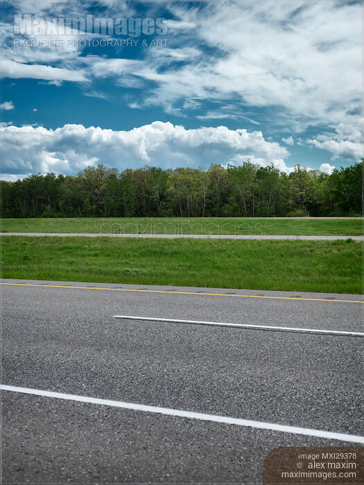 Trans-Canada highway going through Manitoba Stock photo of Trans-Canada highway going through Manitoba Buy commercial use license at MaximImages
