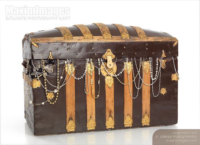 Stock photo of Treasure Chest Buy commercial use license at MaximImages