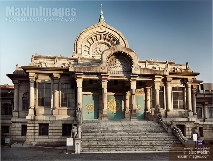 Tsukiji Hongan-ji Buddhist temple in Tokyo Stock photo of Tsukiji Hongan-ji Buddhist temple in Tokyo Buy commercial use license at MaximImages