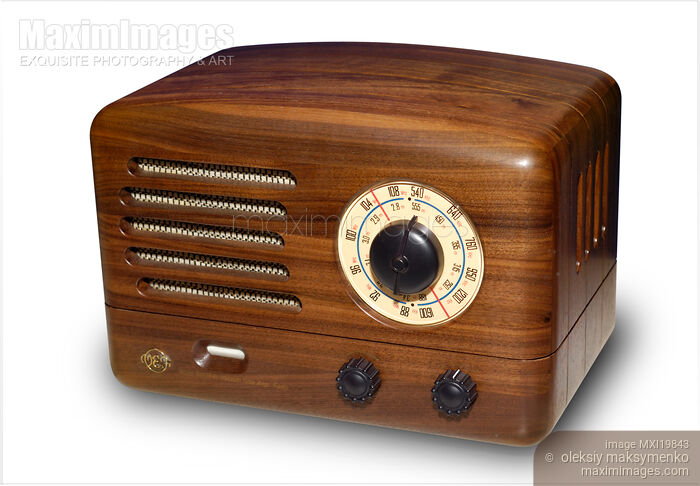 Stock photo of VEF Vintage Retro Radio Buy commercial use license at MaximImages