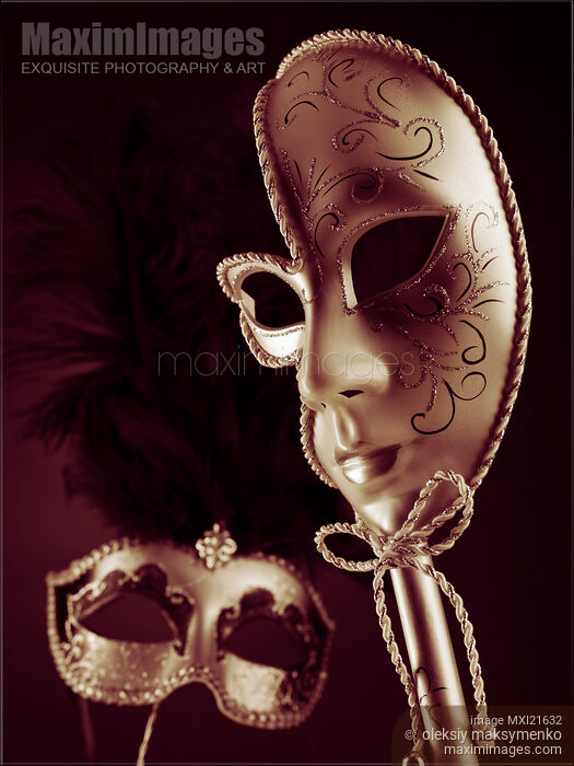 Stock photo of Venetian Masks Buy commercial use license at MaximImages