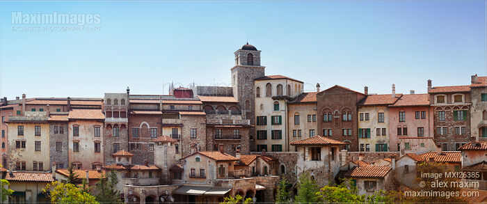 Stock photo of Venetian town buildings at Disneysea Buy commercial use license at MaximImages