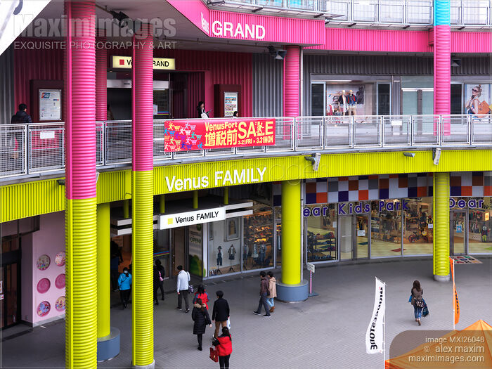 Stock photo of Venus Fort shopping mall in Odaiba Tokyo Buy commercial use license at MaximImages