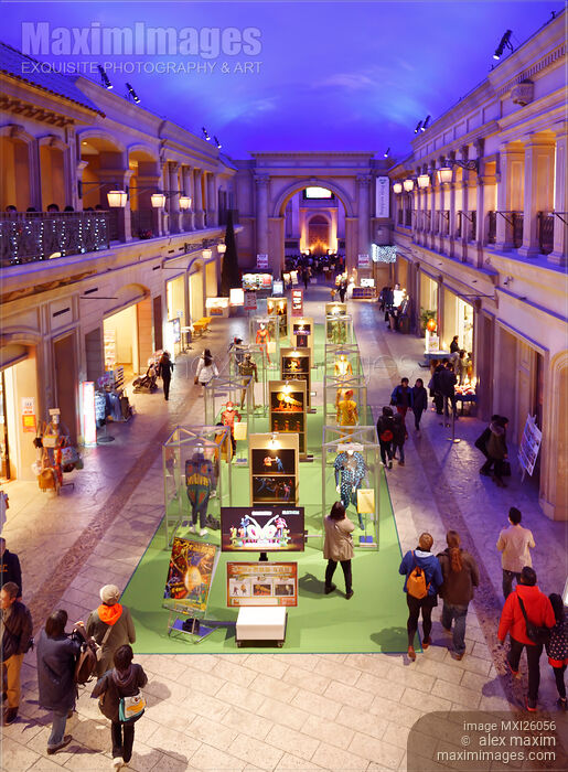 Venus Fort Venice themed shopping mall in Odaiba Tokyo Stock photo of Venus Fort Venice themed shopping mall in Odaiba Tokyo Buy commercial use license at MaximImages