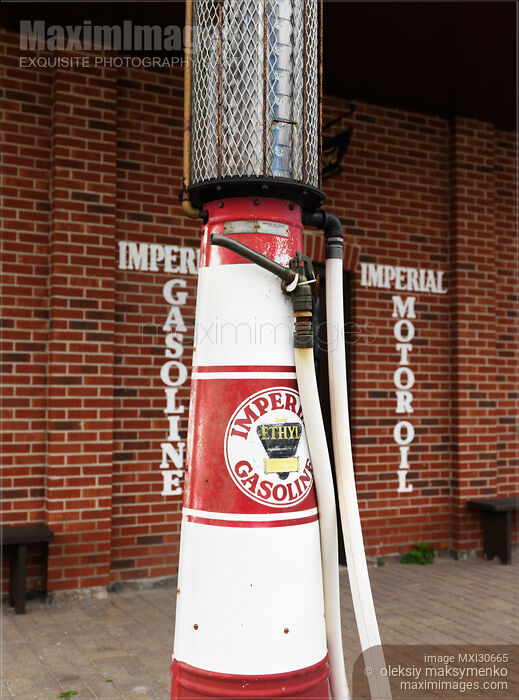 Vintage Gas Pump Stock photo of Vintage Gas Pump Buy commercial use license at MaximImages