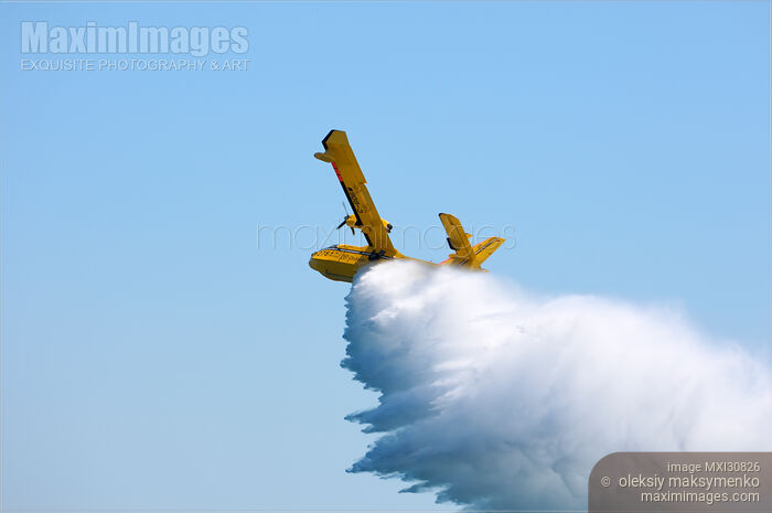 Water Bomber CL-415 Stock photo of Water Bomber CL-415 Buy commercial use license at MaximImages