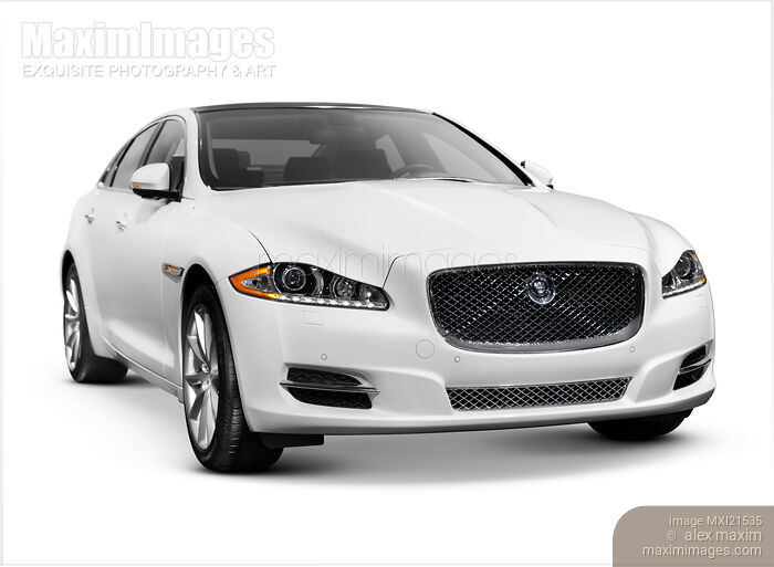 White 2011 Jaguar XJ Stock photo of White 2011 Jaguar XJ Buy commercial use license at MaximImages