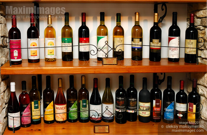 Stock photo of Wine bottles Cyprus wine industry collection Buy commercial use license at MaximImages