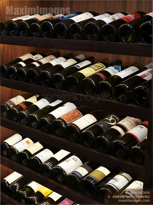Stock photo of Wine Rack Buy commercial use license at MaximImages