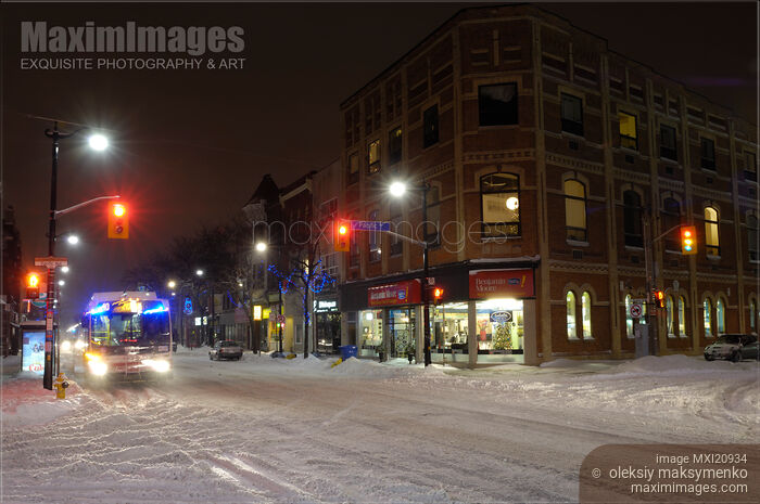 Stock photo of Winter in Toronto Buy commercial use license at MaximImages
