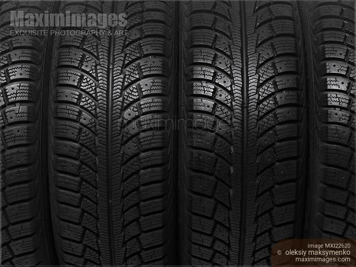 Stock photo of Winter Tires Background Buy commercial use license at MaximImages
