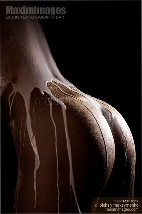 Woman Body Covered with Milk Stock photo of Woman Body Covered with Milk Buy commercial use license at MaximImages