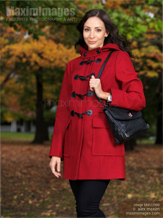 Woman in a Red Coat Stock photo of Woman in a Red Coat Buy commercial use license at MaximImages