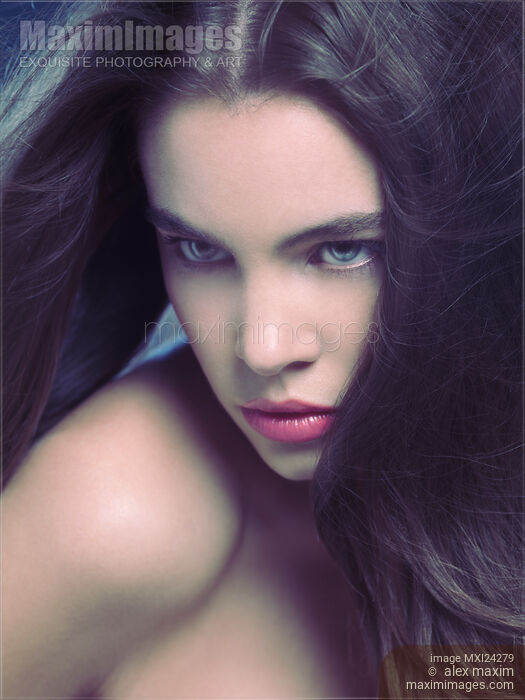 Woman wih a strong expressive look Stock photo of Woman wih a strong expressive look Buy commercial use license at MaximImages