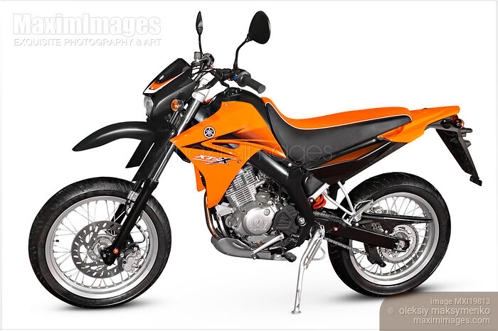 Stock photo of Yamaha XT 125 X racing motorcycle Buy commercial use license at MaximImages