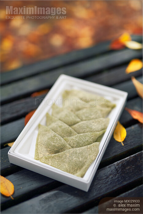Yatsuhashi traditional Japanese sweet treats from Kyoto Stock photo of Yatsuhashi traditional Japanese sweet treats from Kyoto Buy commercial use license at MaximImages