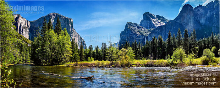 Yosemite National Park panoramic landscape nature scenery Stock photo of Yosemite National Park panoramic landscape nature scenery Buy commercial use license at MaximImages