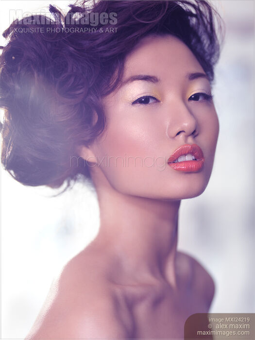 Stock photo of Young asian woman beauty portrait Buy commercial use license at MaximImages