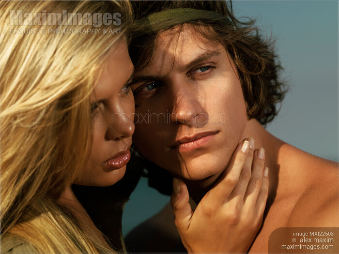 Stock photo of Young Couple Sensual Portrait Buy commercial use license at MaximImages