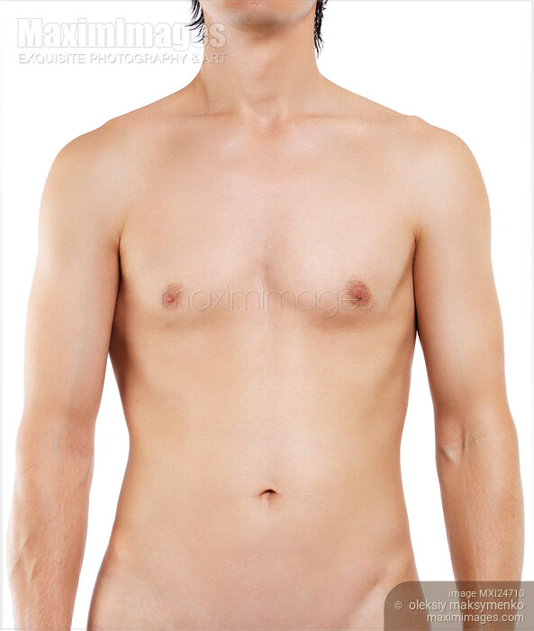 Stock photo of Young man bare torso Buy commercial use license at MaximImages