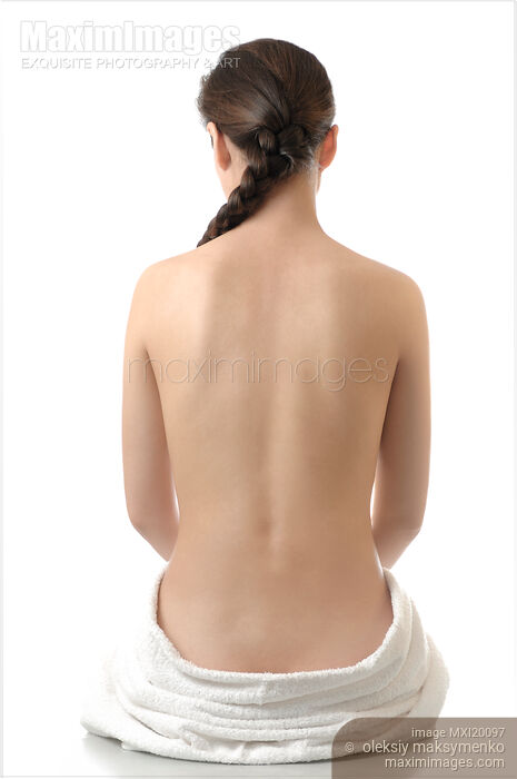 Stock photo of Young Nude Woman Back Buy commercial use license at MaximImages