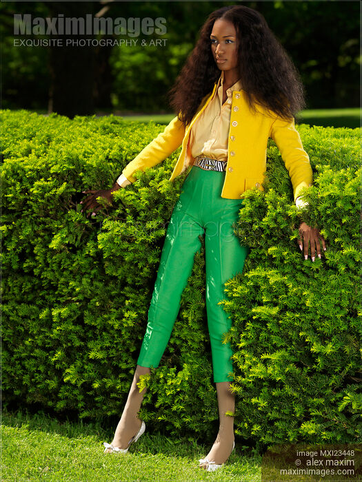 Young Woman in Fancy Bright Clothes Stock photo of Young Woman in Fancy Bright Clothes Buy commercial use license at MaximImages