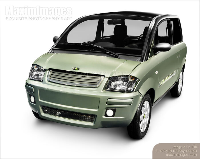 Stock photo of ZENN plugin electric car Buy commercial use license at MaximImages