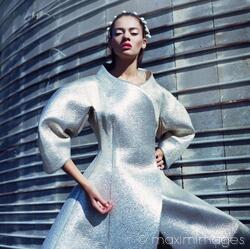 Futuristic Fashion Style Full Length Portrait Stock Photo 2323428517