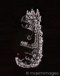 Taoist Classical Nei Jing Tu Chart of Inner Alchemy Nei Dan NeiJingTu on black
